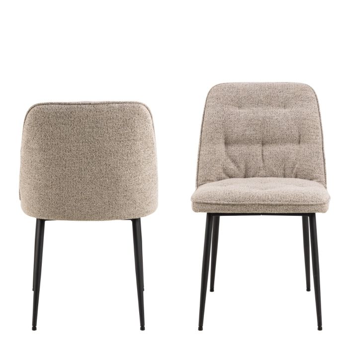 The Bellagio Beige Bouclé Dining Chair – Set of 2 – image 2