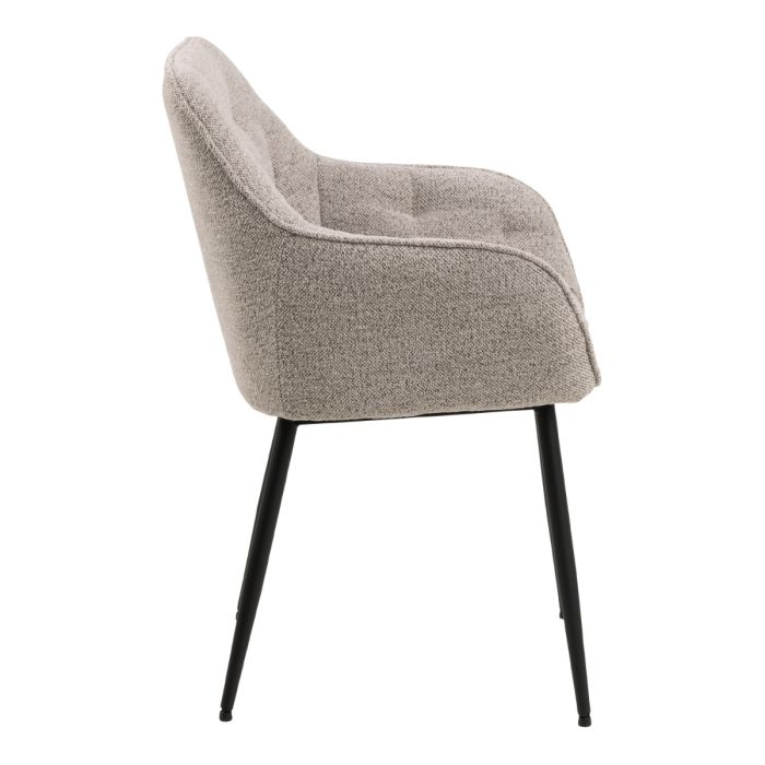 The Bellagio Beige Bouclé Dining Chair with Arms – Set of 2 – image 3