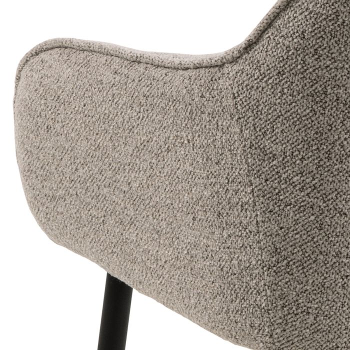 The Bellagio Beige Bouclé Dining Chair with Arms – Set of 2 – image 8