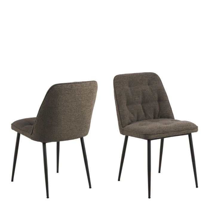 The Bellagio Taupe Bouclé Dining Chair – Set of 2 – image 1