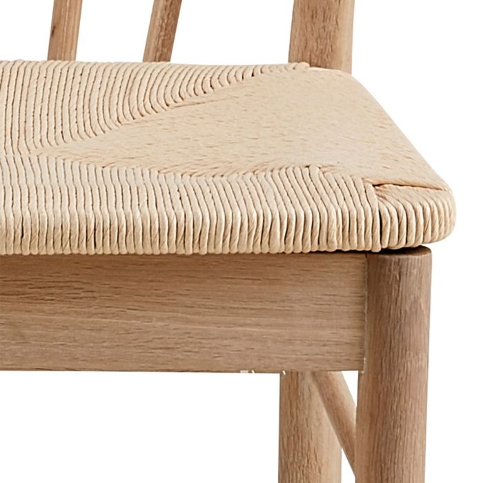 The Cassia White Oak Dining Chair with Woven Seat – Set of 2 – image 7