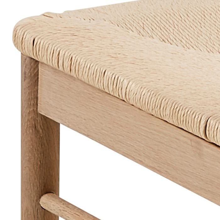 The Cassia White Oak Dining Chair with Woven Seat – Set of 2 – image 8