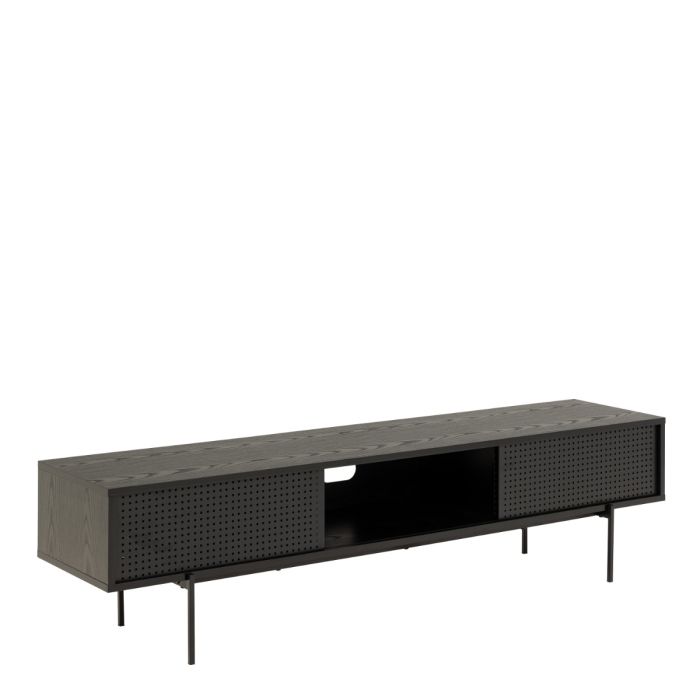 Dujayna Black Industrial TV Unit – supplier image 1