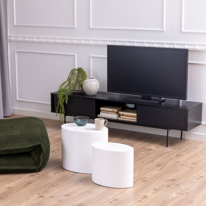 Dujayna Black Industrial TV Unit – supplier image 5