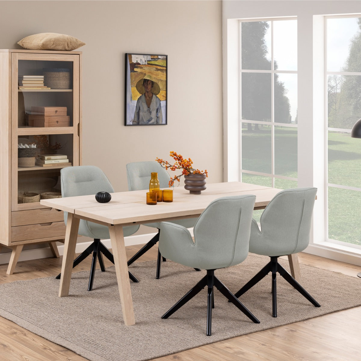 Fiorano White Oak Extendable Dining Table - supplier photograph 5