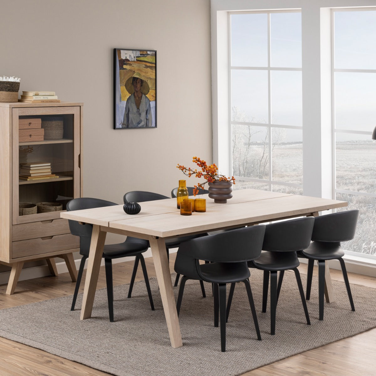 Fiorano White Oak Extendable Dining Table - supplier photograph 6