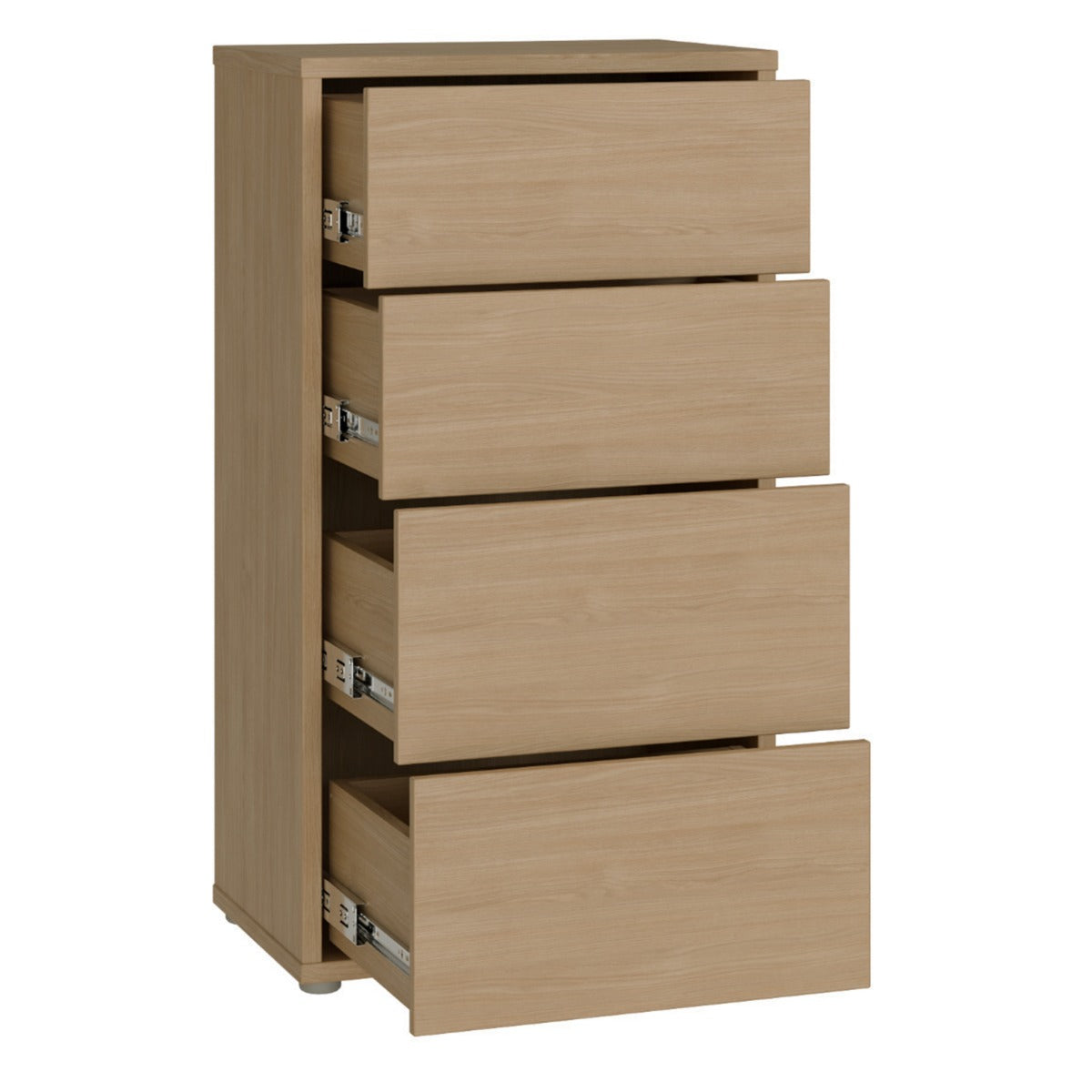 Orlena Elegancia Oak Slim 4 Drawer Chest - original supplier gallery image 4