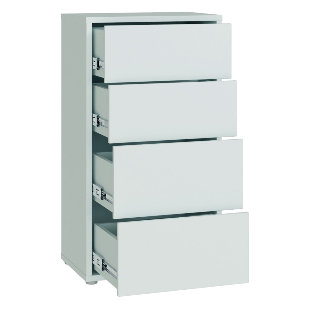 Arvello Light Grey Slim 4 Drawer Chest - original supplier gallery image 4
