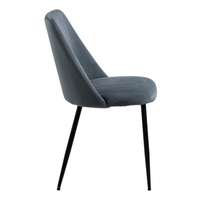 The Isola Grey Corduroy Dining Chair – Set of 4 – image 3