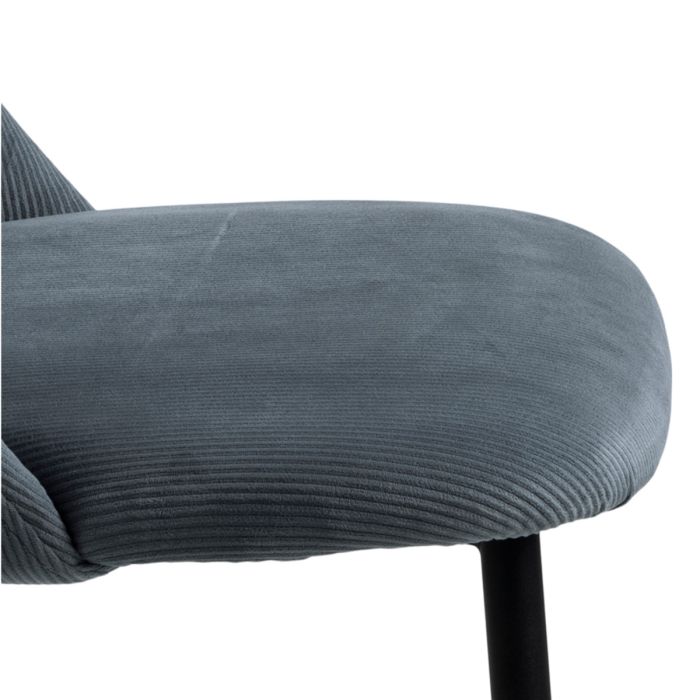 The Isola Grey Corduroy Dining Chair – Set of 4 – image 7
