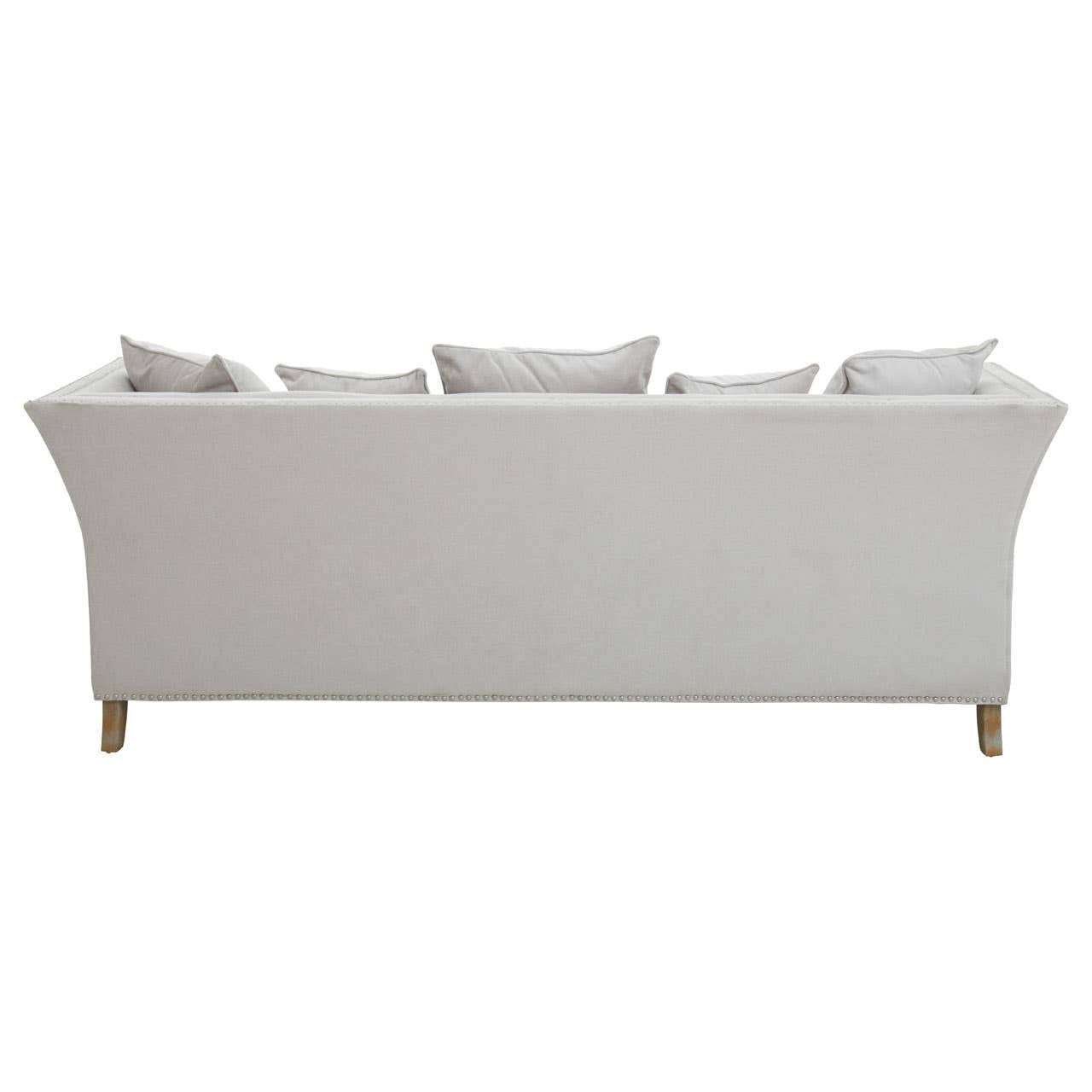 Liyana Grey Studded 3 Seater Sofa – supplier gallery image 4