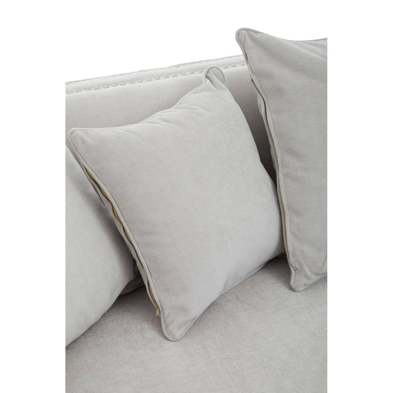 Liyana Grey Studded 3 Seater Sofa – supplier gallery image 6