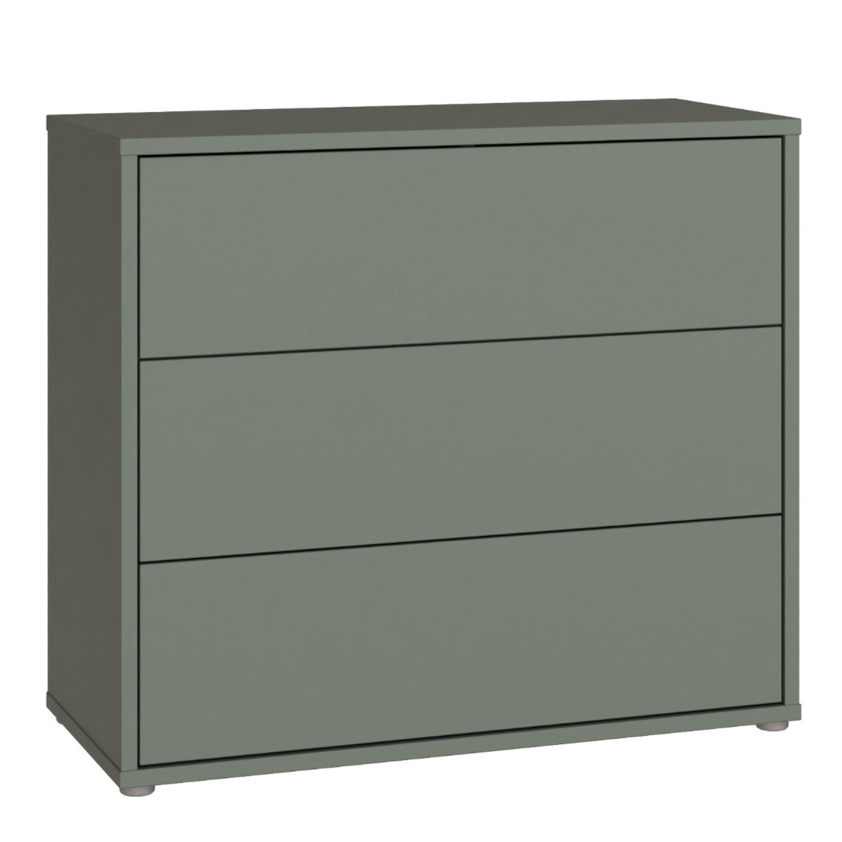 Verdina Sage Green 3 Drawer Chest – front view