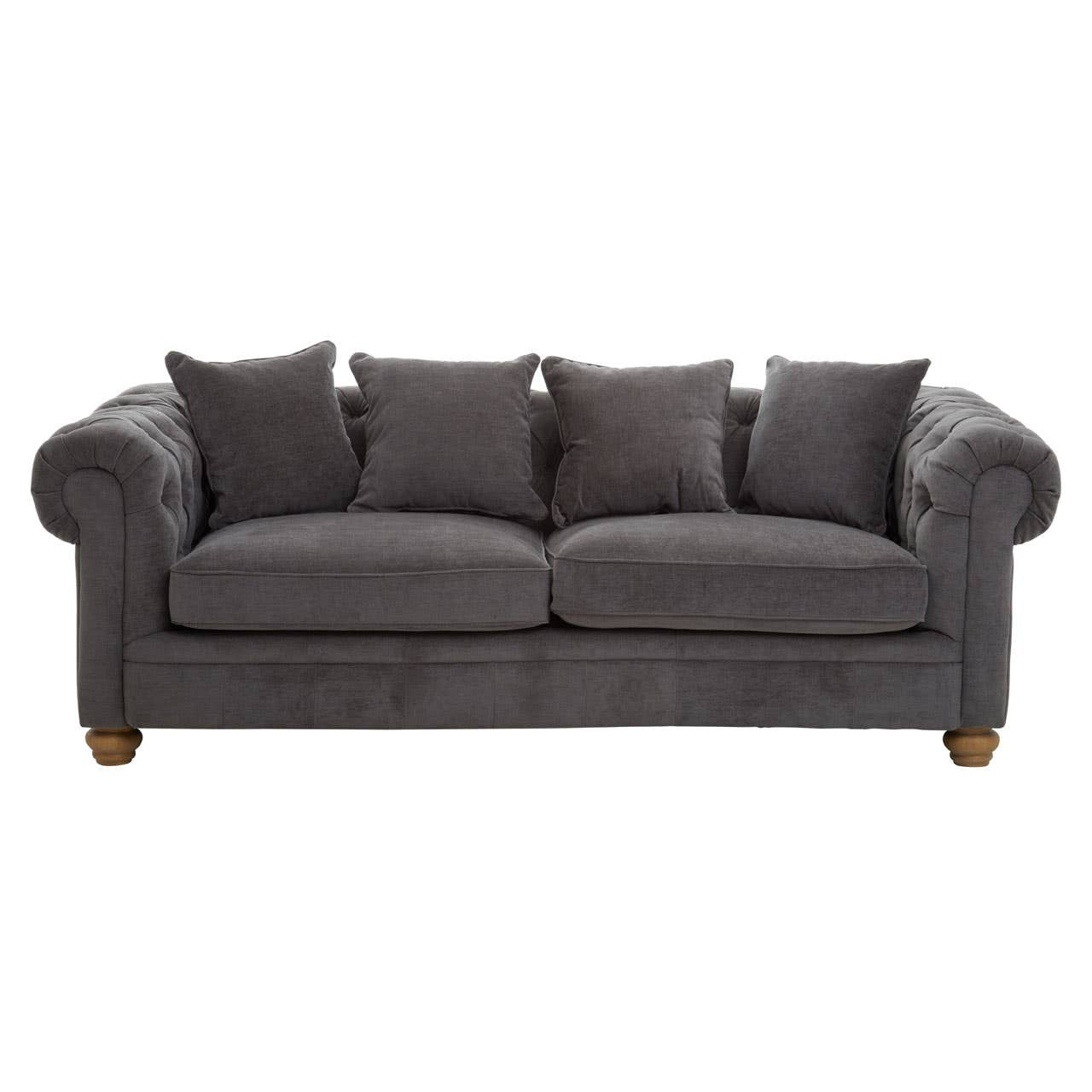 Maren Grey Fabric 3 Seater Sofa – supplier image 1