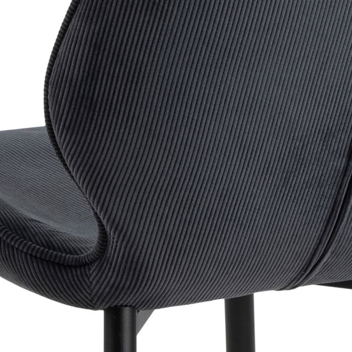 The Milan Anthracite Corduroy Dining Chair – Set of 4 – image 11