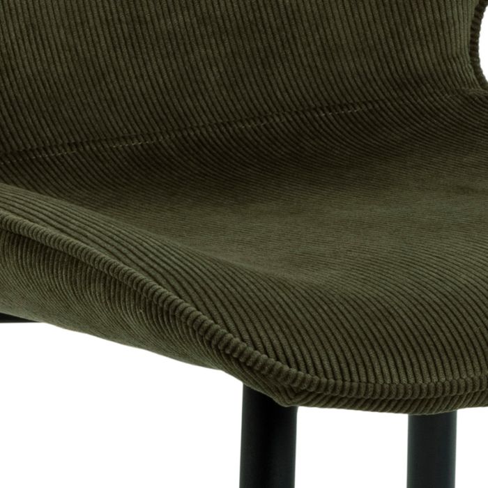 The Milan Olive Green Corduroy Dining Chair – Set of 4 – image 8