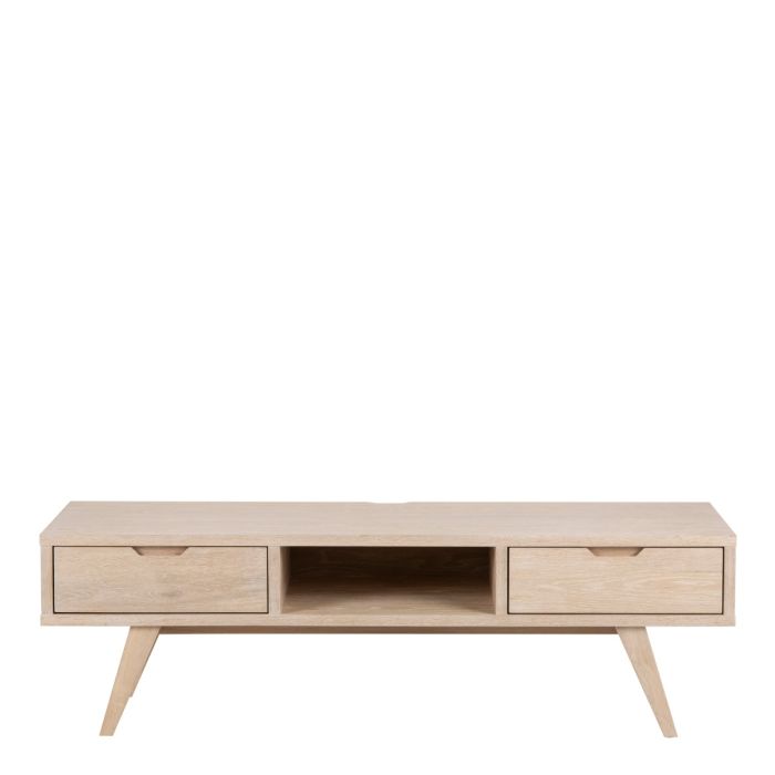 Nakhara White Oak 2-Drawer TV Unit – supplier image 2