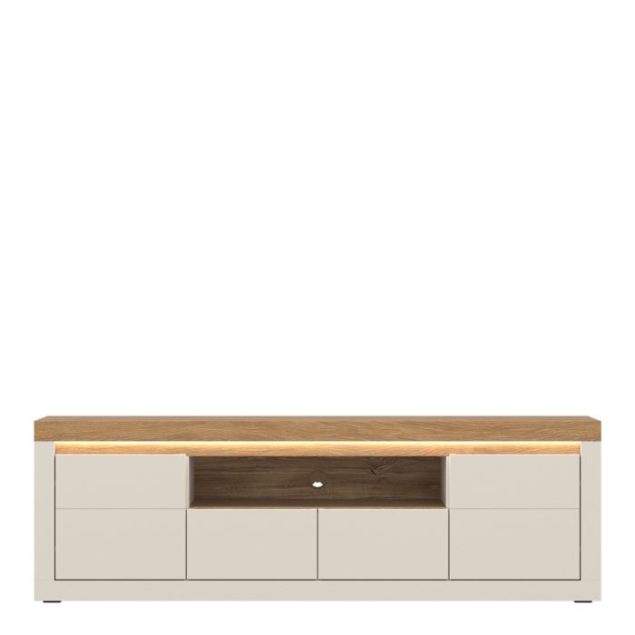 Nayriza Cashmere & Stone Oak Large TV Cabinet – alternative supplier photograph