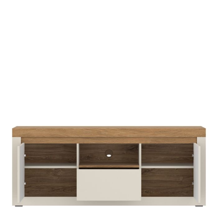 Nayriza Cashmere & Stone Oak TV Cabinet – product view