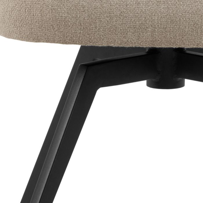 The Nerissa Beige Swivel Dining Chair – image 8