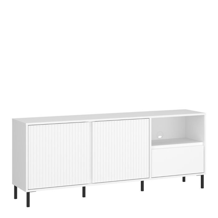 Qamariya Alpine White High Gloss TV Cabinet – supplier product image