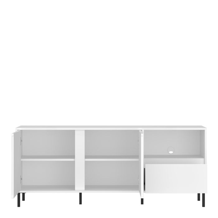 Qamariya Alpine White High Gloss TV Cabinet – supplier photograph