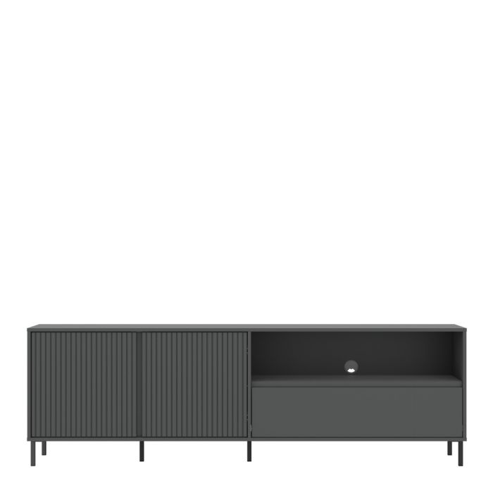 Qamariya Anthracite Large TV Cabinet – supplier view