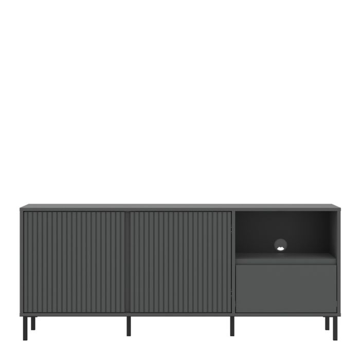Qamariya Anthracite TV Cabinet – supplier image 2