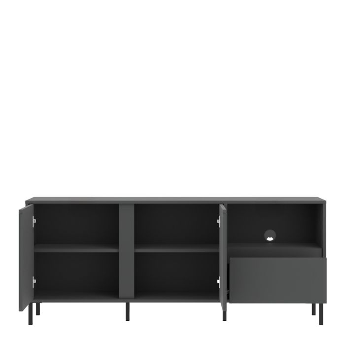 Qamariya Anthracite TV Cabinet – supplier image 3