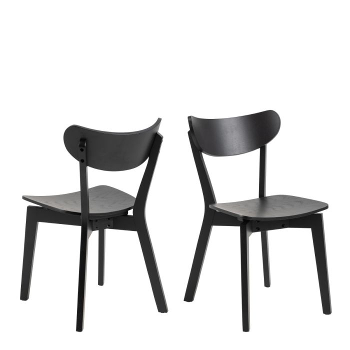 The Ravello Black Dining Chair – Set of 2 – image 1