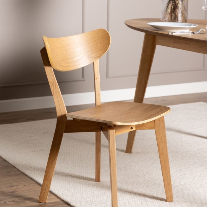 The Ravello Natural Oak Dining Chair – Set of 2 – image 5