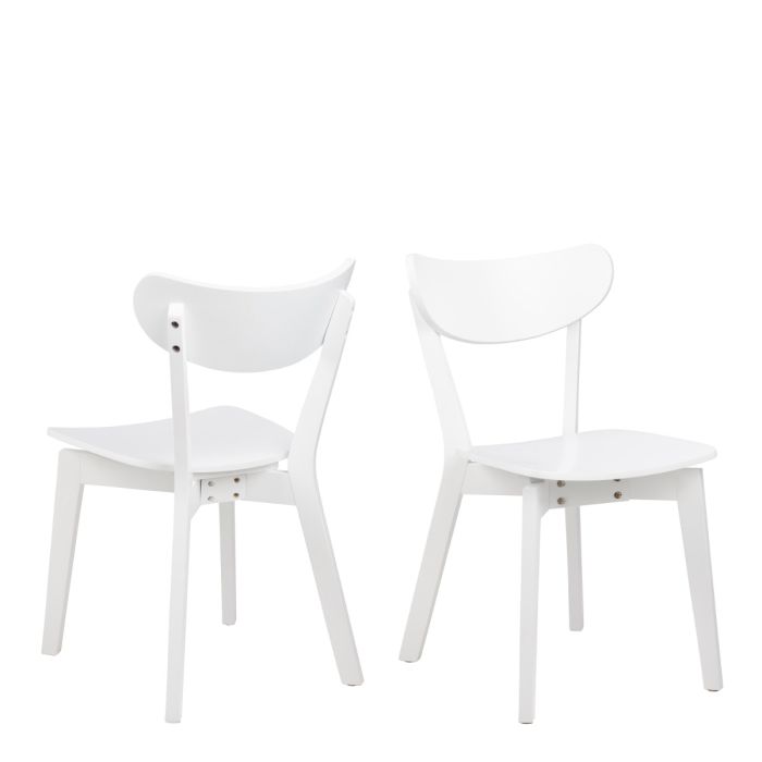 The Ravello White Dining Chair – Set of 2 – image 1