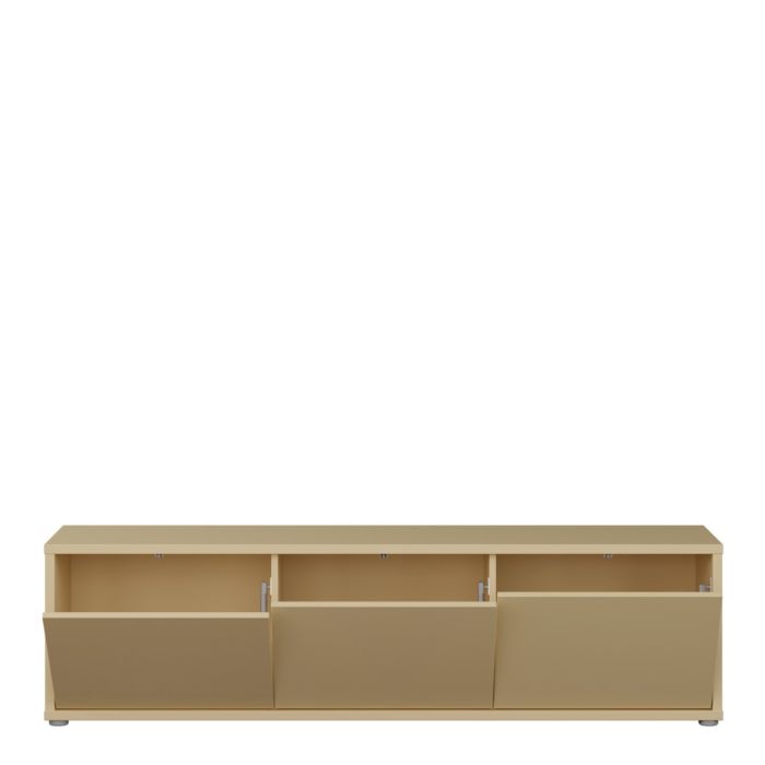 Rimayah Butter Yellow Wide TV Cabinet – supplier photograph