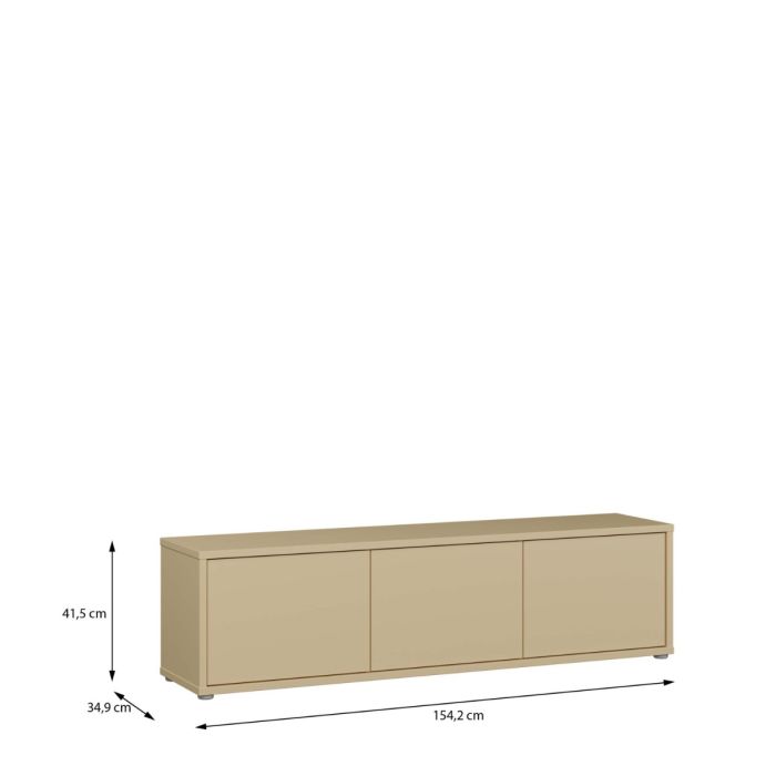 Rimayah Butter Yellow Wide TV Cabinet – supplier photograph