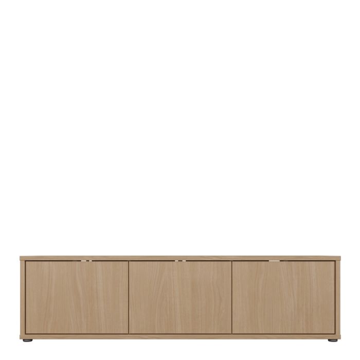 Rimayah Elegancia Oak Wide TV Cabinet – product view