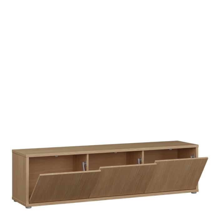 Rimayah Elegancia Oak Wide TV Cabinet – product view