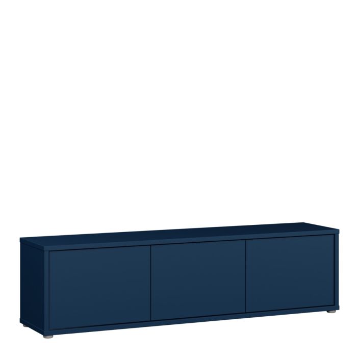 Rimayah Night Blue Wide TV Cabinet – product front view