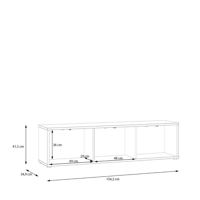Rimayah Night Blue Wide TV Cabinet – supplier photograph