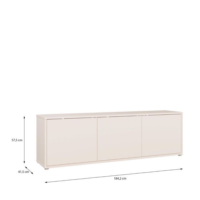 Rimayah Sand Large 3-Door TV Cabinet – product view