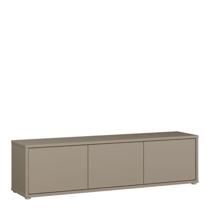 Rimayah Taupe Wide TV Cabinet – product front view