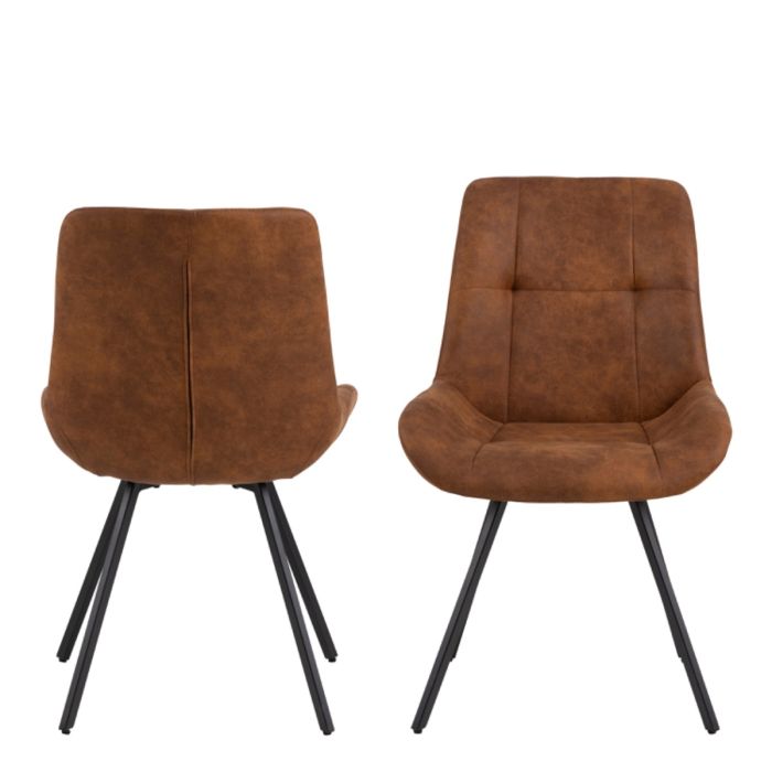 Sahara Camel Fabric Dining Chair – image 2
