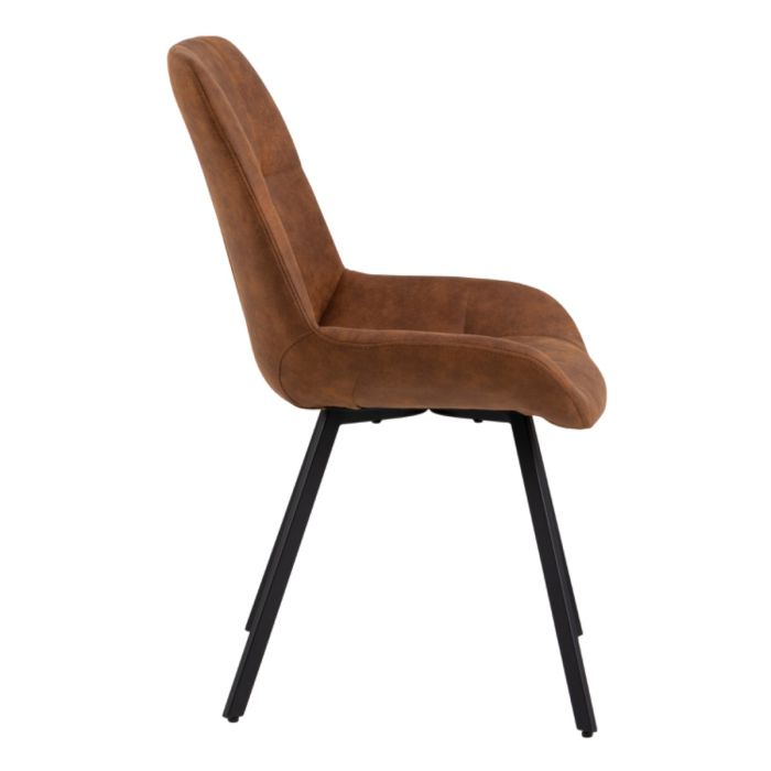Sahara Camel Fabric Dining Chair – image 3