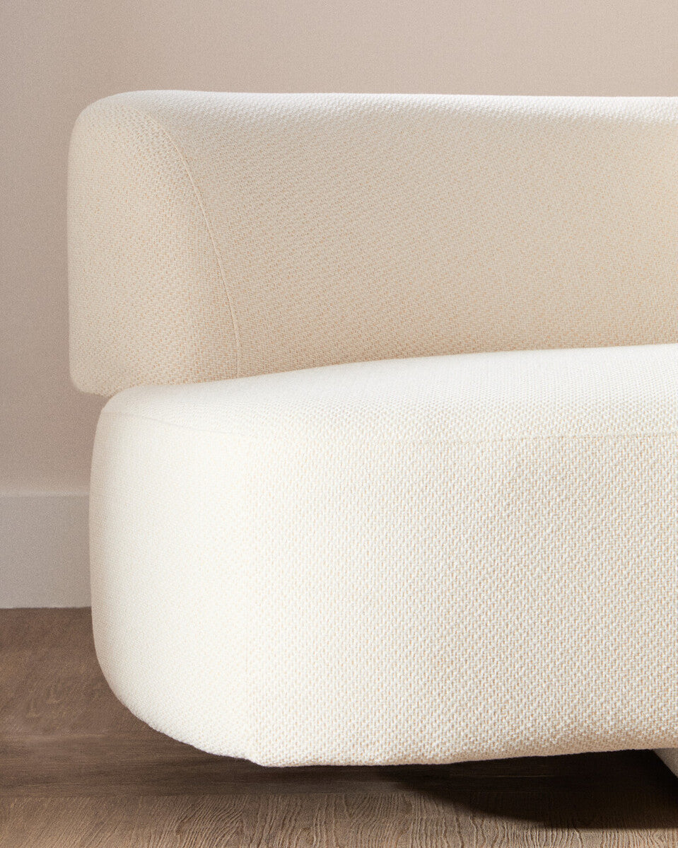 Samira Cream Linen Curved 3 Seater Sofa – supplier gallery image 11