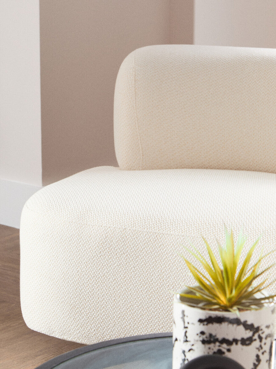 Samira Cream Linen Curved 3 Seater Sofa – supplier gallery image 12