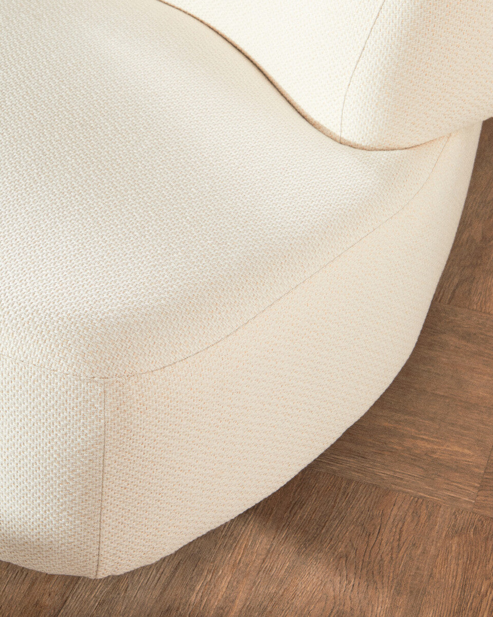 Samira Cream Linen Curved 3 Seater Sofa – supplier gallery image 13