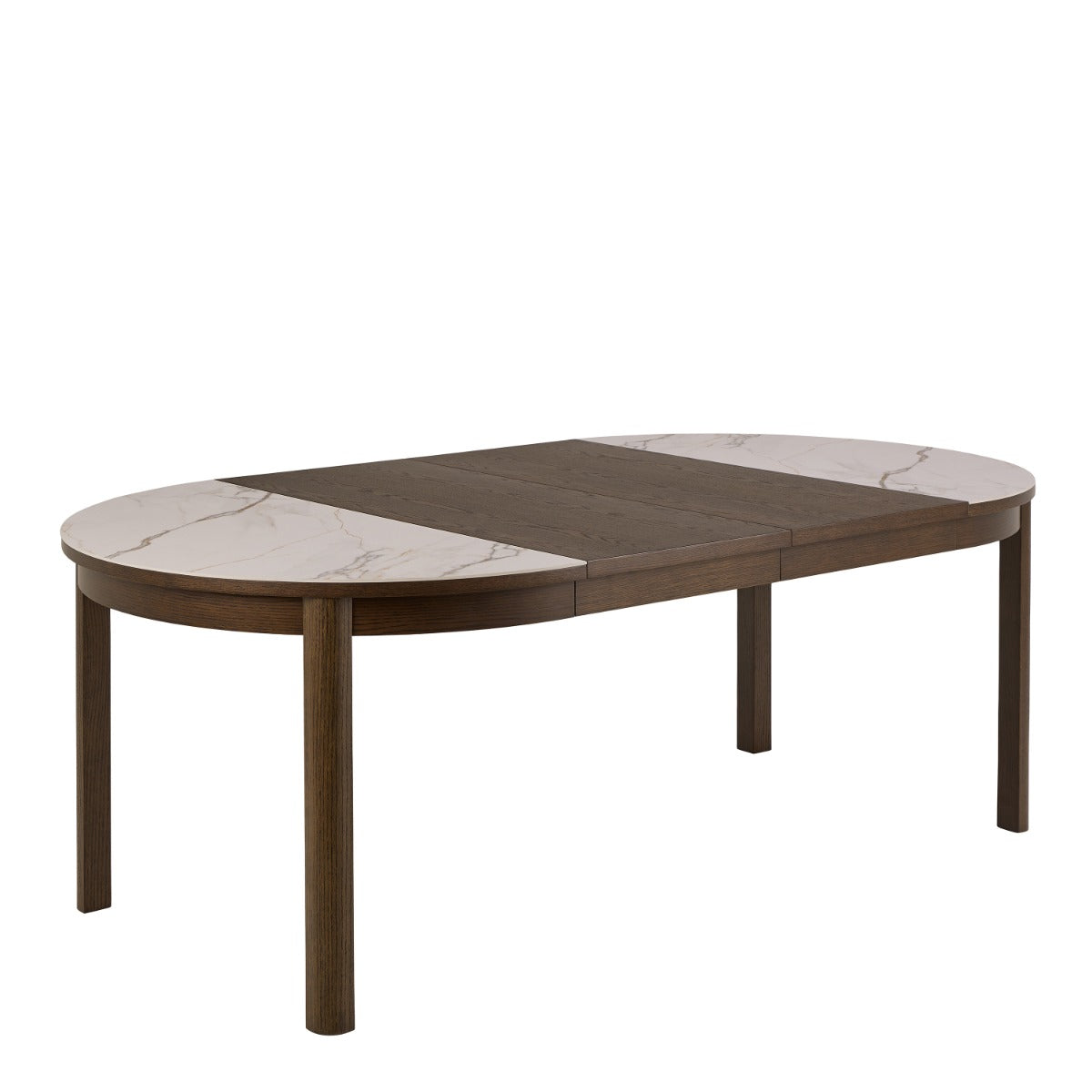 Soletta Cream Ceramic Round Extendable Dining Table - supplier photograph 1