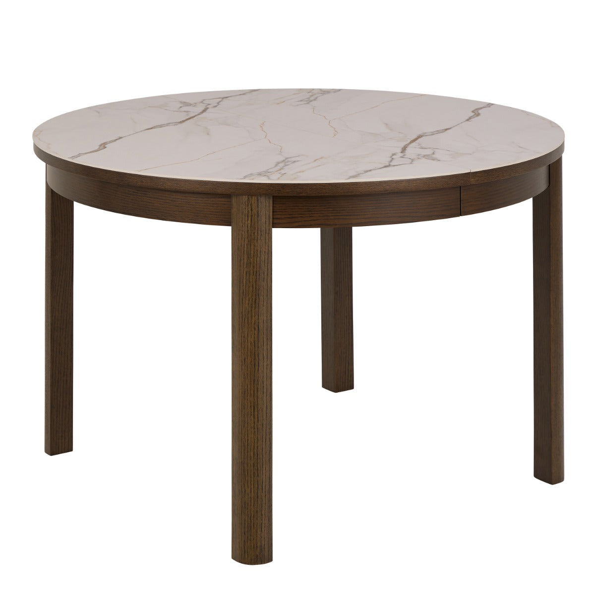 Soletta Cream Ceramic Round Extendable Dining Table - supplier photograph 3