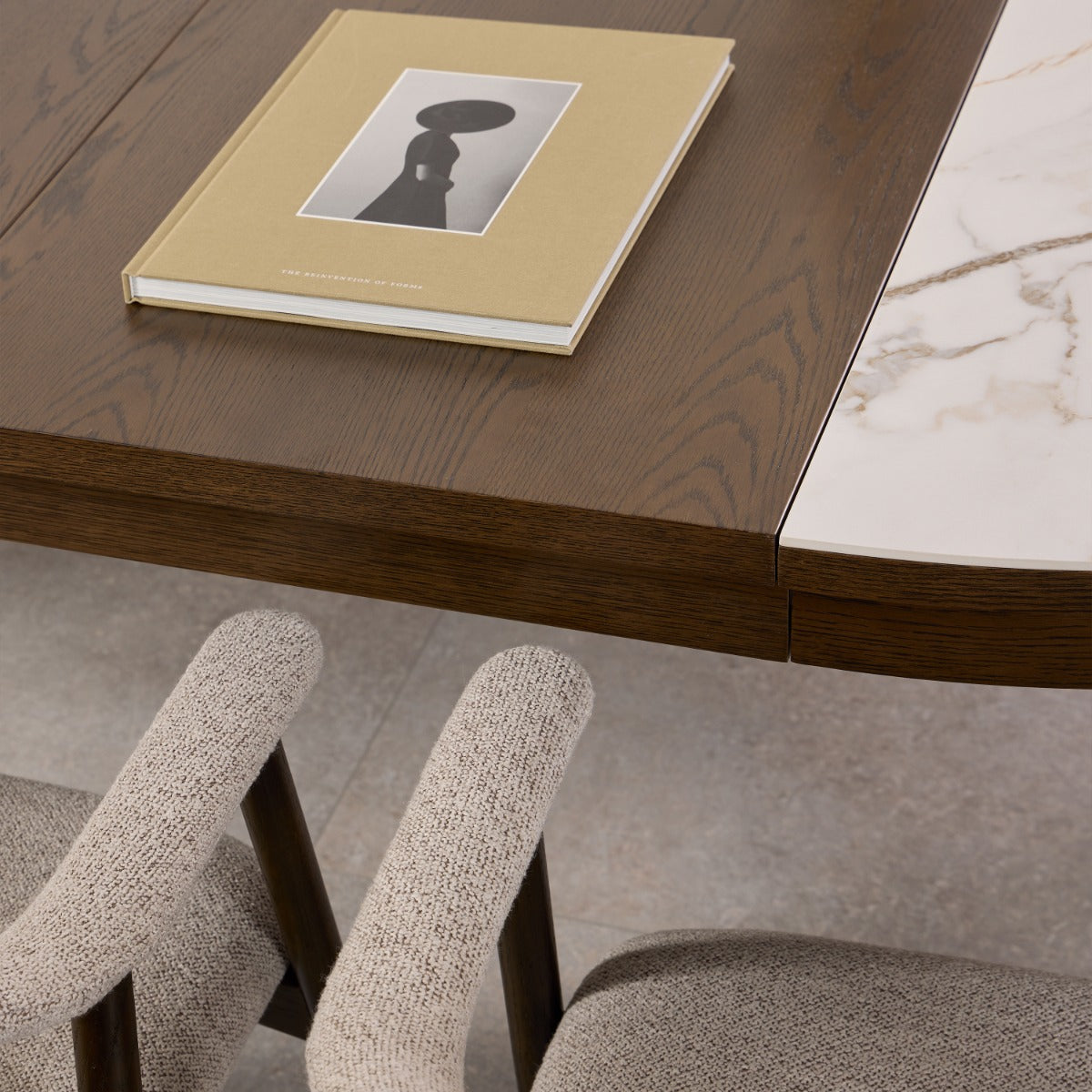 Soletta Cream Ceramic Round Extendable Dining Table - supplier photograph 8