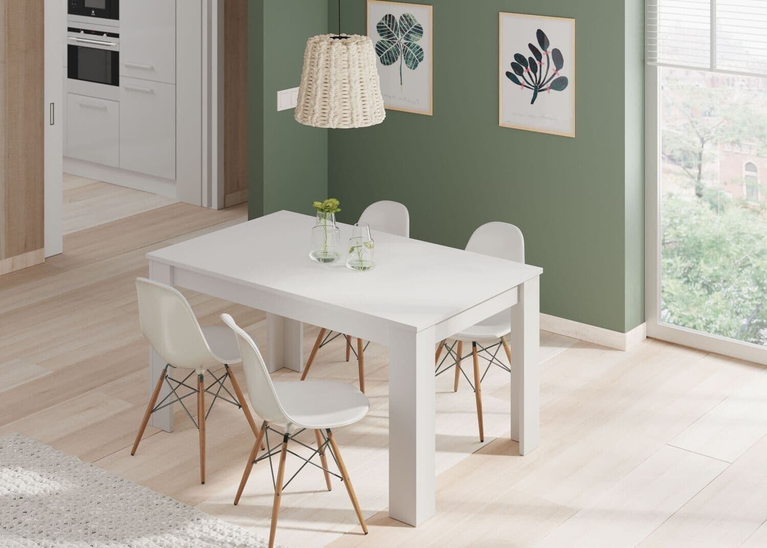 Clarao | White Extendable Dining Table