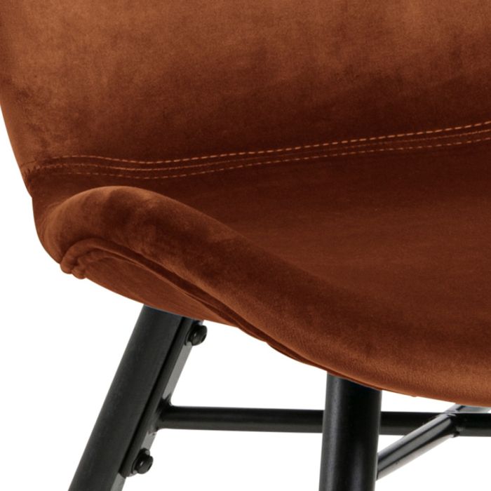 The Tivoli Copper Fabric Dining Chair – Set of 2 – image 7